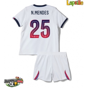 Paris Saint-Germain Nuno Mendes #25 Vieraspaita Lapsille 2026-27 Lyhythihainen (+ shortsit)